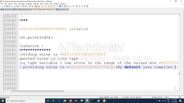 Session 6 Java Int & Long DataType for Selenium || In Telugu || By Mr Hanumanth смотреть онлайн