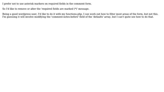 Wordpress: Alter required message using comment form api (2 Solutions!!) смотреть онлайн