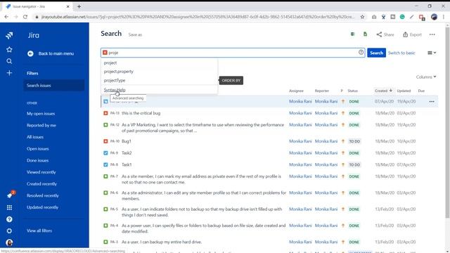 (#23) JQL(Jira Query Language) in Jira | Advanced Search in Jira | JIRA Tutorial смотреть онлайн