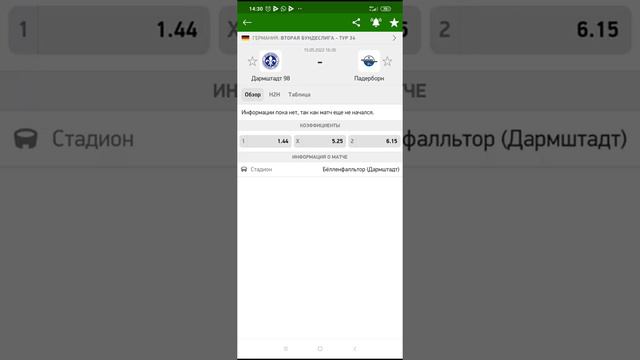 Последний тур(34)во второй бундеслиге, 15 05 22г Ждать ли ТБ? смотреть онлайн