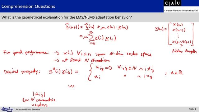 Exercise "Adaptive Filters", Part 3, Algorithms смотреть онлайн