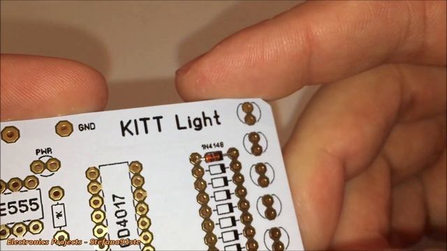 Knight Rider KITT Light Circuit with NE555 - LED Chaser PCB смотреть онлайн