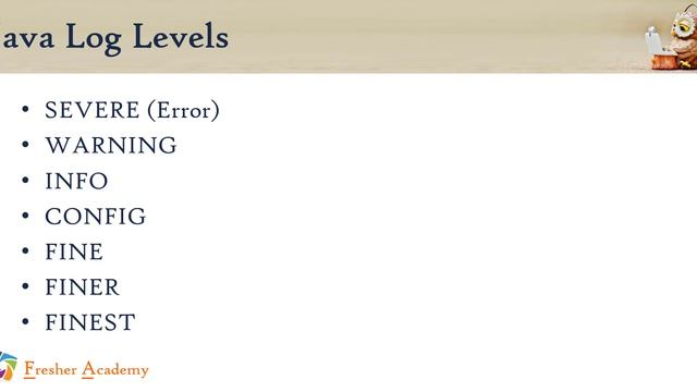 11 Java Log Levels смотреть онлайн