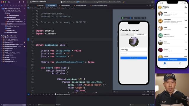 SwiftUI Firebase Chat 06: Fetch Current User Firestore смотреть онлайн