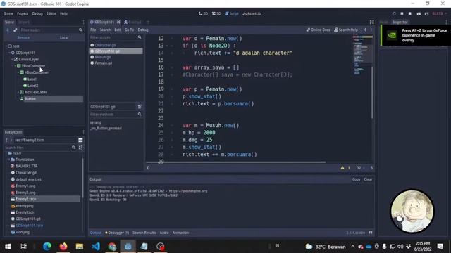 GDScript 16b : Class, Object, Node dan Scene смотреть онлайн