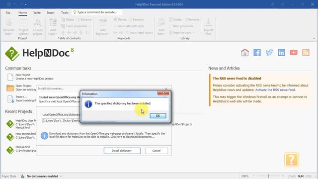 Настройка спелл-чекера в бесплатной программе HelpNDoc смотреть онлайн