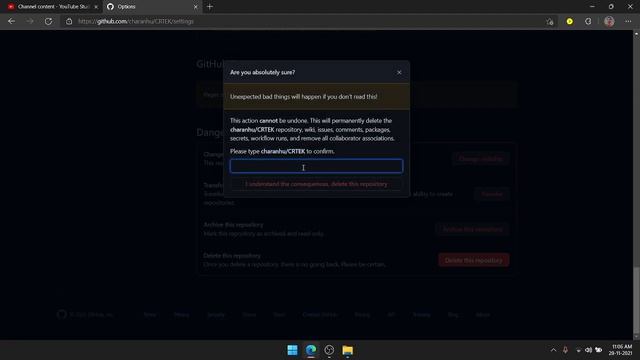 How to Delete Repository in GitHub Kannada | GitHub Tutorial in Kannada #4 | Charan H U смотреть онлайн