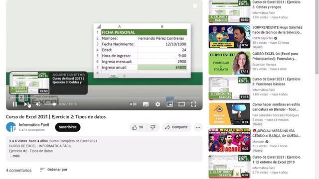 CLASE EJERCICIO EXCEL 5to IVB 2023 смотреть онлайн
