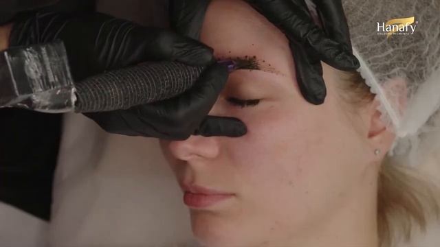 Permanent eyebrow makeup in the ombré technique PMU Master Yulia Donchenko смотреть онлайн