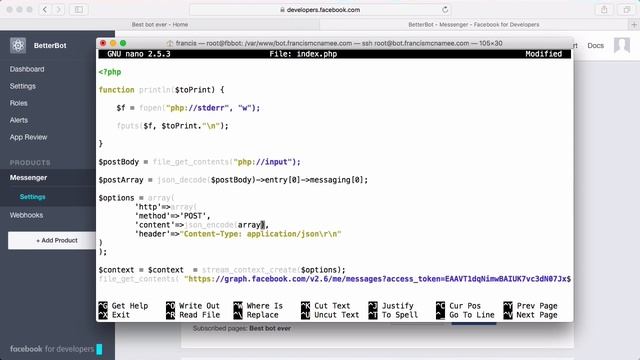 Better Facebook Bot - Part 2 - Sending & Receiving Messages смотреть онлайн