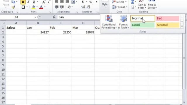 Excel 2010 Tutorial Using Table and Cell Styles Microsoft Training Lesson 14.4 смотреть онлайн