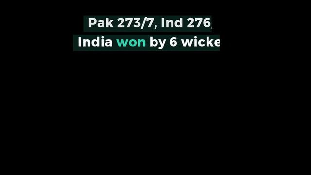 India vs Pakistan Cricket History (World Cups & ODIs) смотреть онлайн