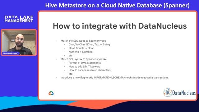Data Lake Management Meetup Hive Metastore on a Cloud Native Database by Junus Durmus смотреть онлайн