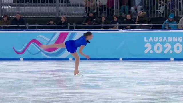 Ивелина Байчева. Произвольная программа. Зимние юношеские олимпийские игры 2020 смотреть онлайн