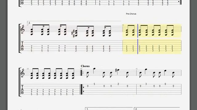 AFI Days of the Phoenix Guitar 1 tablature смотреть онлайн
