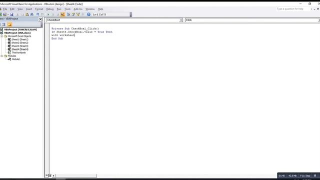 Excel VBA - CheckBox смотреть онлайн