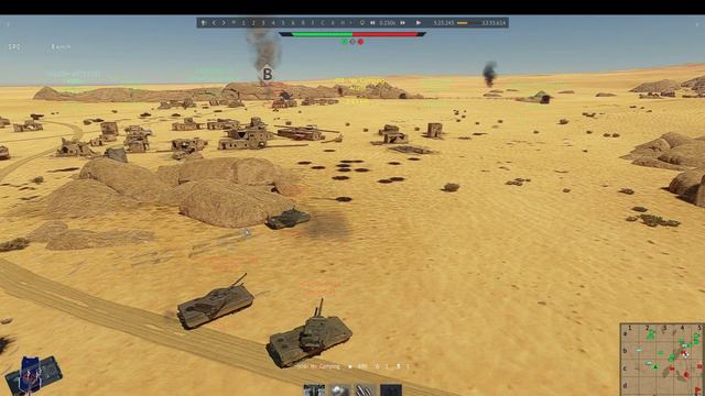 Gameplay on the Sands of Sinai map (2 double-kills in Tier 6-7!) ◄ WAR THUNDER ► смотреть онлайн