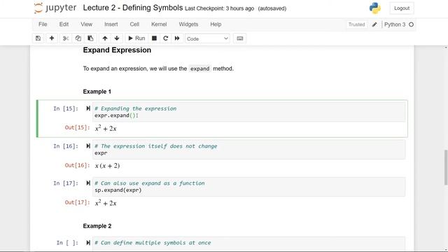 Defining Symbols - SymPy Tutorial 02 смотреть онлайн