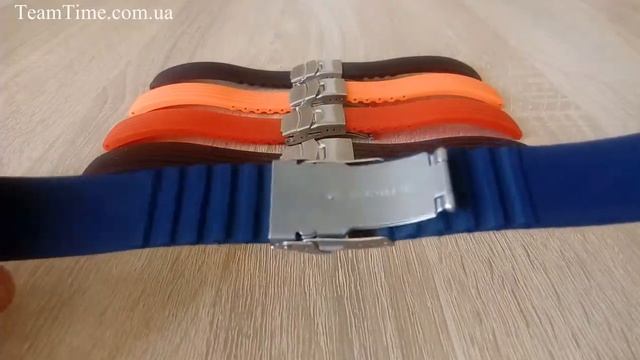 Ремешок для часов каучуковый с продольными линиями смотреть онлайн