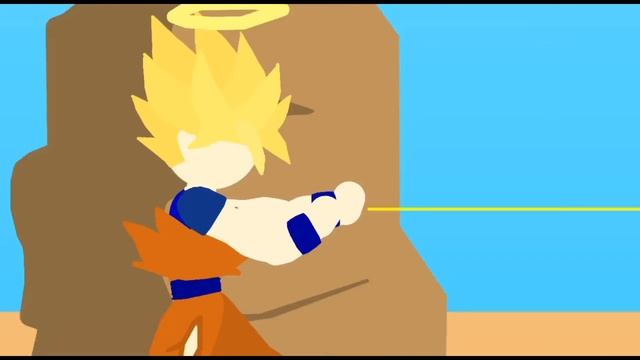 "Stick Nodes" Goku vs Majin Vegeta смотреть онлайн