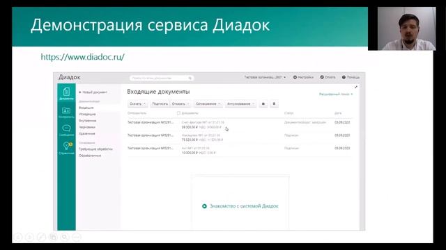 Мой Агент возможности электронного документооборота с Диадок 24.08.2021 смотреть онлайн