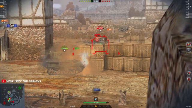 WoT Blitz / Locust / 5 frags / 1.4k dmg смотреть онлайн