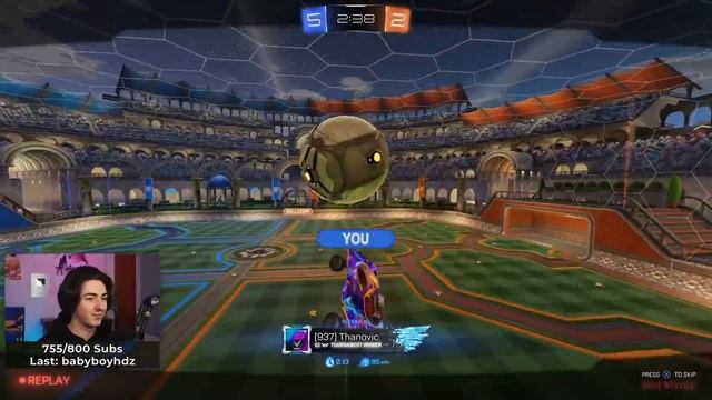 So Evample and I tried team freestyling in Rocket League... смотреть онлайн