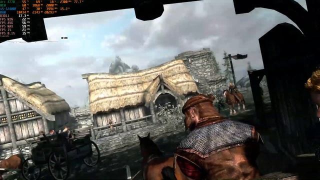 Тест i5-12400F + Intel Arc A770 8Gb в The Elder Scrolls V: Skyrim смотреть онлайн