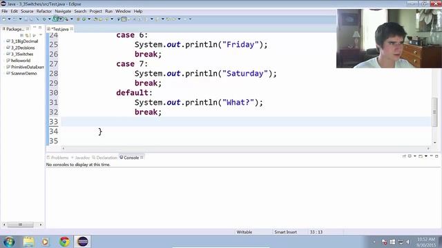 Switch Statements in Java (3.3) смотреть онлайн