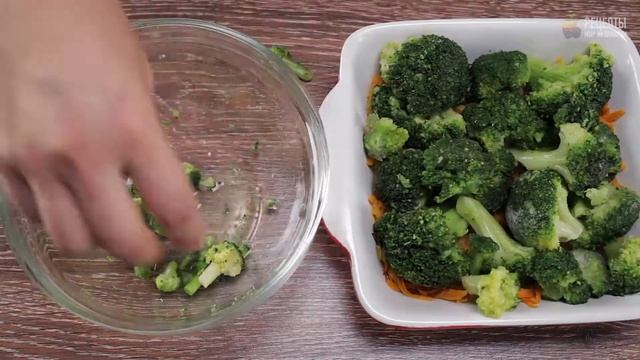 Брокколи, запеченная с яйцами и травами смотреть онлайн