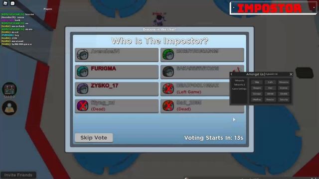 [NEW] Amongst Us! Roblox Script, Mod Menu,Gui смотреть онлайн
