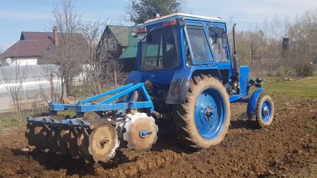 Дисковая борона БДТ-3 в работе на трактор мтз 80 и МтЗ 82. смотреть онлайн