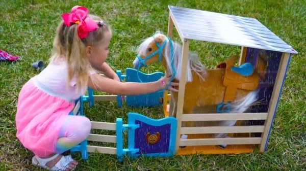 Nastya and funny Farm Song for Kids