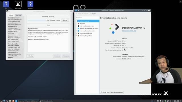 MX Linux instalando e dando uma conferida. смотреть онлайн