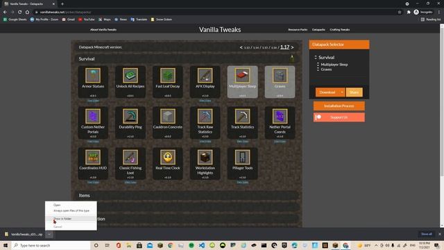 Minecraft 1.17 - How to install datapacks EASY... смотреть онлайн