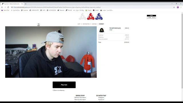 DID I GET IT?! PALACE LIVE MANUAL COP FW20 (Tri-Dart Hoodie) смотреть онлайн