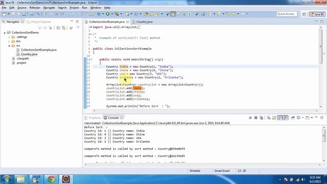 Collections (How to sort List of User-defined Objects?) | Java Collection Framework смотреть онлайн