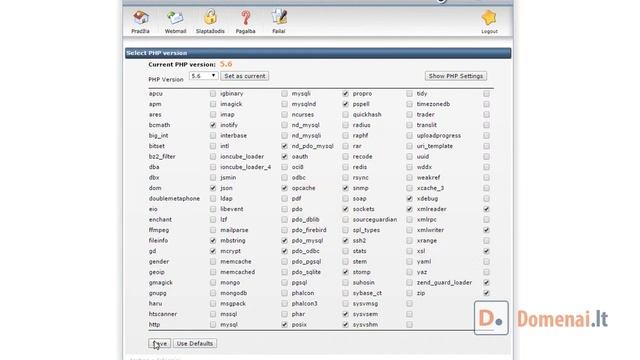 DOMENAI.LT | Kaip pakeisti PHP nustatymus DirectAdmin valdymo pulte? смотреть онлайн
