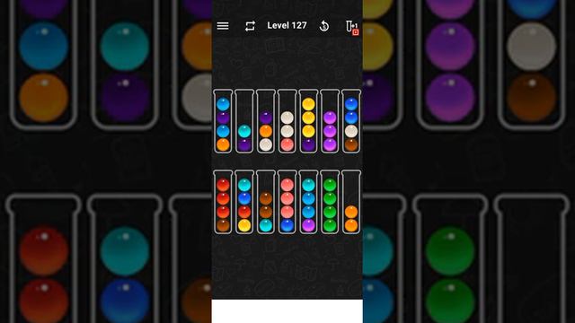 ball sort color puzzle level 127 | ball sort puzzle game| смотреть онлайн
