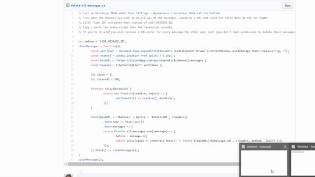 MASS Delete Discord Messages / Conversations (OUTDATED) смотреть онлайн