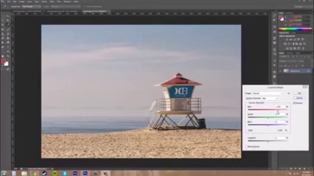 Tutorial Photoshop CS6 - Channel Mixer смотреть онлайн
