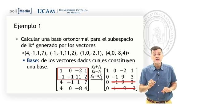 Álgebra Lineal - Base Ortonormal Ej. 1 - Jesús Soto