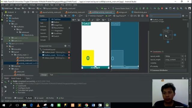 Tutorial Lesson 1: Build your First App from Codelabs Android Developer смотреть онлайн