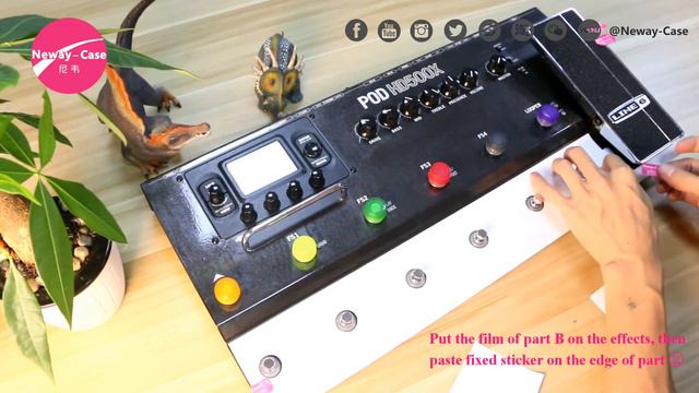 Demo video for LINE 6 POD HD500X guitar effects front protector film смотреть онлайн