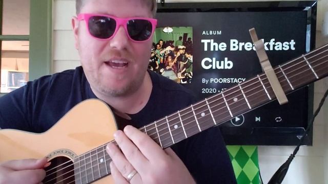 How To Play Empty Room POORSTACY // guitar lesson beginner tutorial easy chords смотреть онлайн