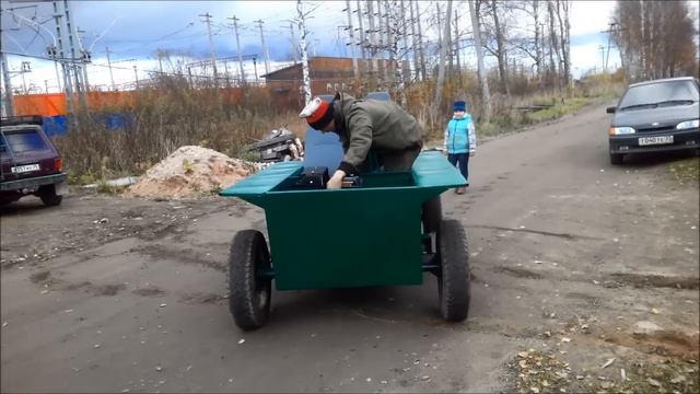 мини болотоход , первые движения. №9 смотреть онлайн