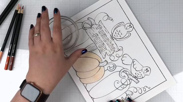 How to Color a Pumpkin with COLORED PENCILS смотреть онлайн