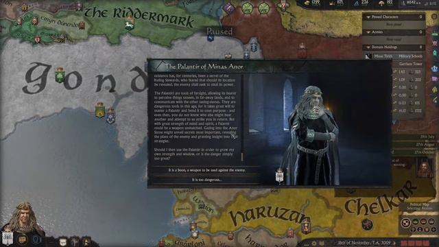 Crusader Kings 3 / Gameplay ITA - LotR Mod - Gondor #2 [Il Palantir di Minas Anor] смотреть онлайн