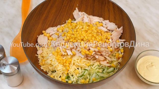 Вкуснейший легкий салат из пекинской капусты "Зимняя сказка"! Идеальный салат на праздничный стол! смотреть онлайн