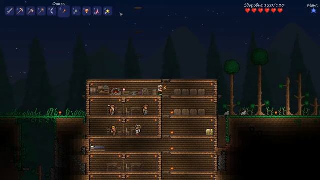 [Terraria] Золотая кирка #8 смотреть онлайн
